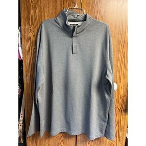 Alfani 1/4 zip pullover  Ribbed  Shirt Sz XXL Gray NWOT